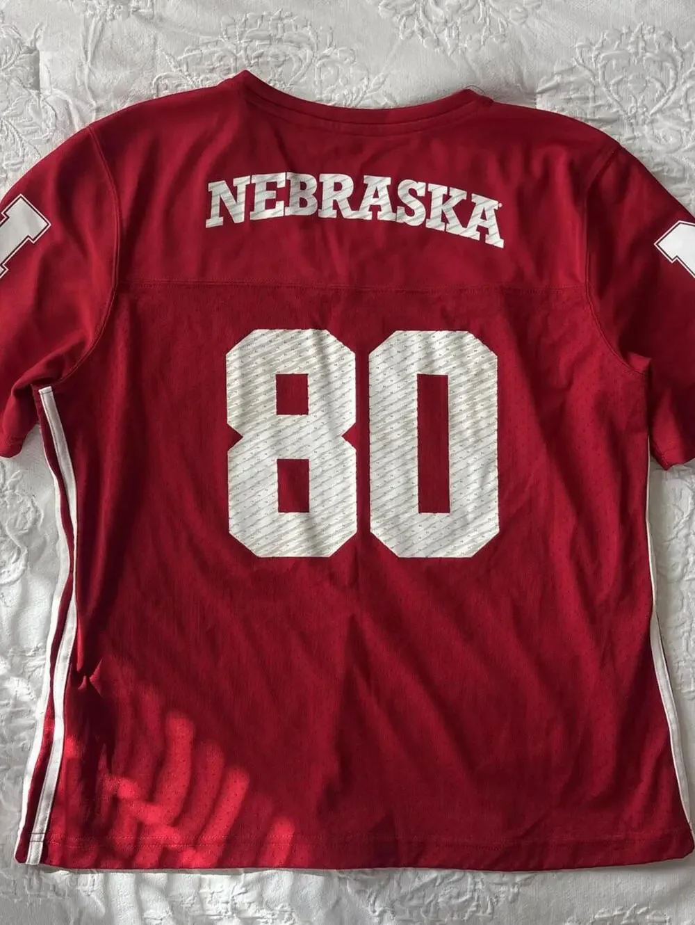 Adidas Nebraska Cornhuskers red football jersey Size youth XL